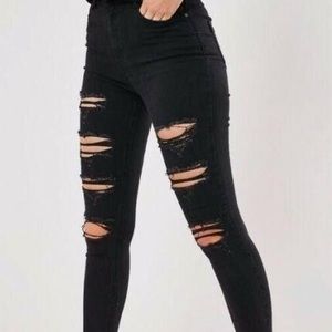 Jeans American eagle high rise skinny next level stretch size 8 runs small